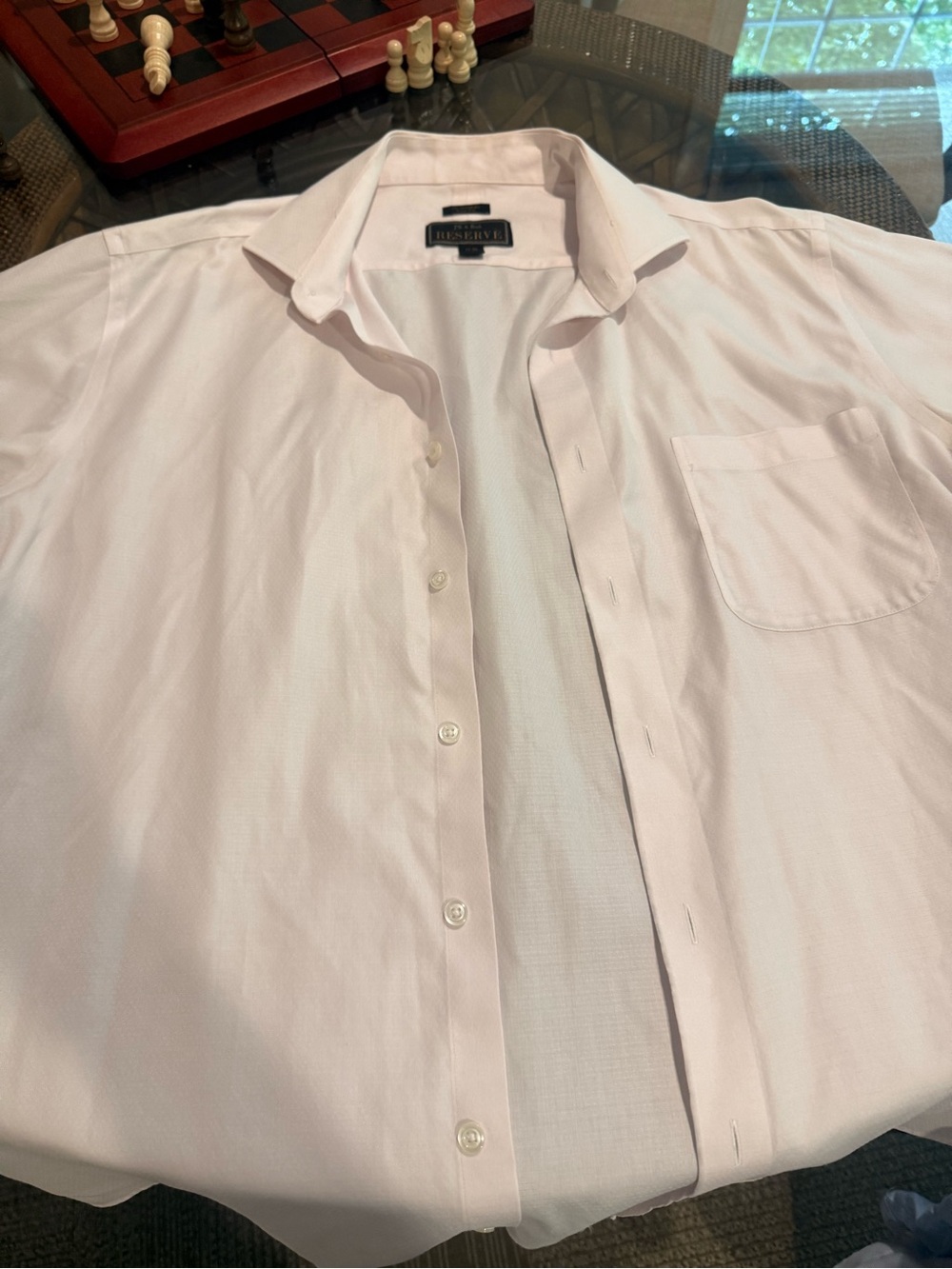 Reserved Men’s Pale Pink Button-Up Dress Shirt